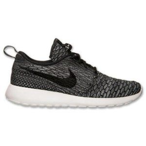 AUTHENTIC NIKE Roshe Run One Flyknit Wolf Grey Black White